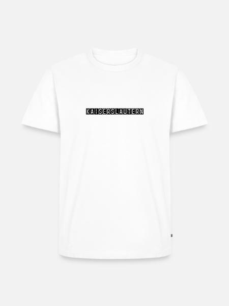 Kaiserslautern Flughafentafel - Männer Premium Bio T-Shirt - Weiß