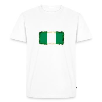 Cadeau pour le Nigeria - T-shirt Premium bio Homme - blanc - Devant - Nico (187cm)