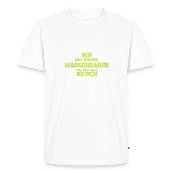 Hydraulic engineer as a profession - Men's Premium Organic T-Shirt - white - Front - Nico (187cm)
