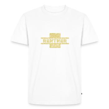 Profession Retraité - T-shirt Premium bio Homme - blanc - Devant - Nico (187cm)