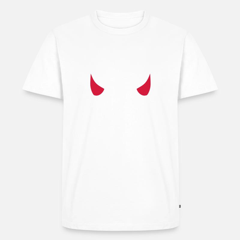 Teufel - Männer Premium Bio T-Shirt - Weiß