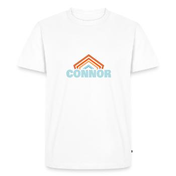 First name Connor - Men's Premium Organic T-Shirt - white - Front - Nico (187cm)