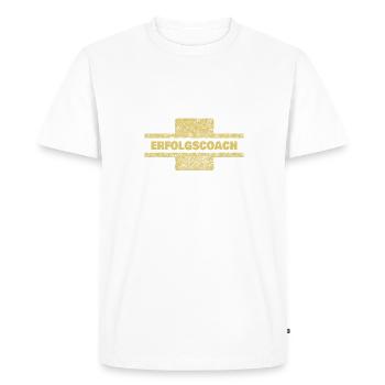 Coach de réussite professionnelle - T-shirt Premium bio Homme - blanc - Devant - Nico (187cm)