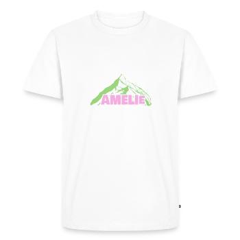 Alpinisme Amélie - T-shirt Premium bio Homme - blanc - Devant - Nico (187cm)