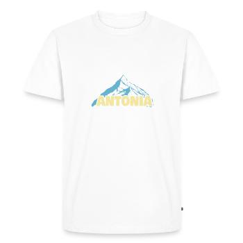 Mountaineering Antonia - Men's Premium Organic T-Shirt - white - Front - Nico (187cm)