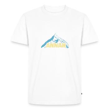 Cadeau pour Annah - T-shirt Premium bio Homme - blanc - Devant - Nico (187cm)