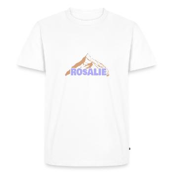 Funny for Rosalie Gift Idea Fun - Men's Premium Organic T-Shirt - white - Front - Nico (187cm)