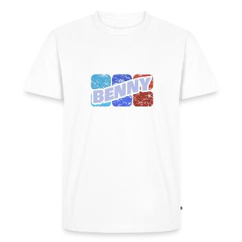 Cadeau pour Benny - T-shirt Premium bio Homme - blanc - Devant - Nico (187cm)