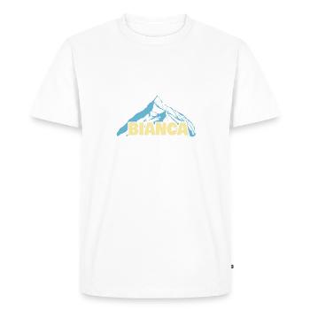 Gift for Bianca - Men's Premium Organic T-Shirt - white - Front - Nico (187cm)