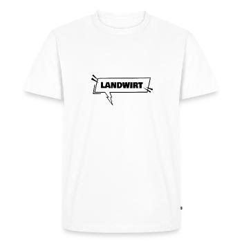 Farmer - Men's Premium Organic T-Shirt - white - Front - Nico (187cm)