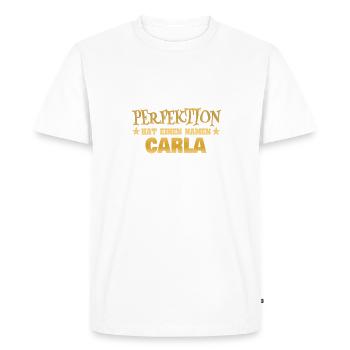 Cadeau pour Carla - T-shirt Premium bio Homme - blanc - Devant - Nico (187cm)