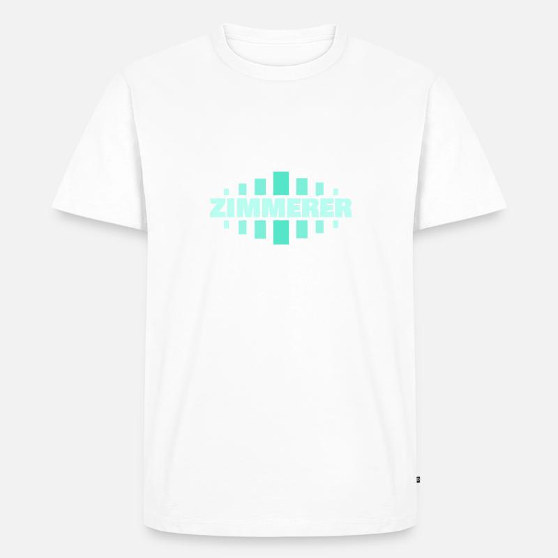 Zimmerer als Beruf - Männer Premium Bio T-Shirt - undefined