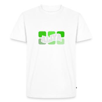 Aliya - T-shirt Premium bio Homme - blanc - Devant - Nico (187cm)
