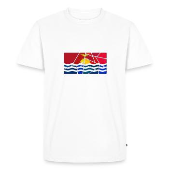 Kiribati - T-shirt Premium bio Homme - blanc - Devant - Nico (187cm)