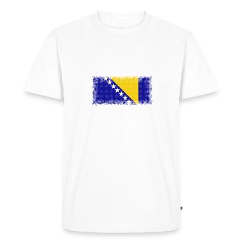 Bosnie-Herzégovine - T-shirt Premium bio Homme - blanc - Devant - Nico (187cm)