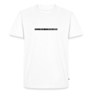 Panneau de l’aéroport de Villingen-Schwenningen - T-shirt Premium bio Homme - blanc - Devant - Nico (187cm)