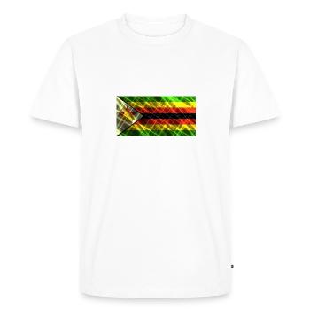 Zimbabwe - T-shirt Premium bio Homme - blanc - Devant - Nico (187cm)