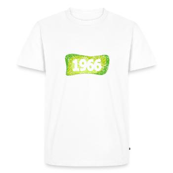 Année 1966 - T-shirt Premium bio Homme - blanc - Devant - Nico (187cm)