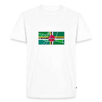 Prénom Dominique - T-shirt Premium bio Homme - blanc - Devant - Nico (187cm)