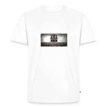 Country: Gibraltar - Men's Premium Organic T-Shirt - white - Front - Nico (187cm)