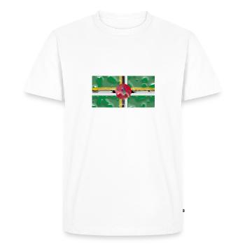 Cadeau pour la Dominique - T-shirt Premium bio Homme - blanc - Devant - Nico (187cm)