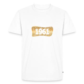 Goldbarrren 1961 - T-shirt Premium bio Homme - blanc - Devant - Nico (187cm)
