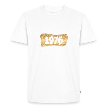 Or 1976 - T-shirt Premium bio Homme - blanc - Devant - Nico (187cm)