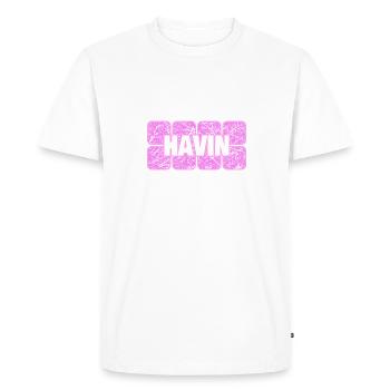 L’avine - T-shirt Premium bio Homme - blanc - Devant - Nico (187cm)