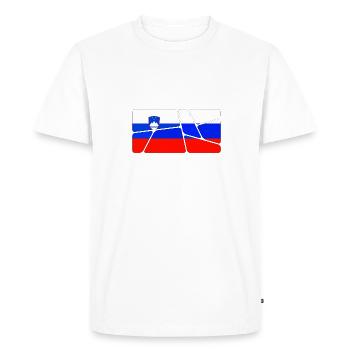 Slovénie Slovénie - T-shirt Premium bio Homme - blanc - Devant - Nico (187cm)
