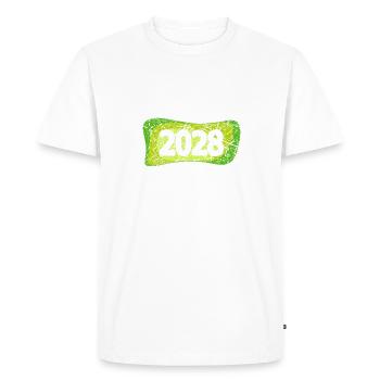 2028 2028 - Men's Premium Organic T-Shirt - white - Front - Nico (187cm)
