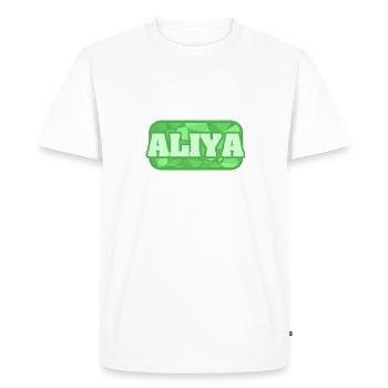 Cadeau pour Aliya - T-shirt Premium bio Homme - blanc - Devant - Nico (187cm)
