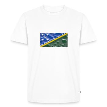 Îles Salomon - T-shirt Premium bio Homme - blanc - Devant - Nico (187cm)