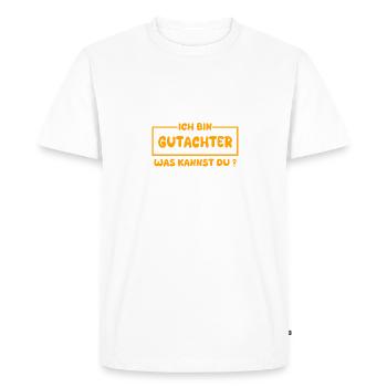 Profession Surveyor - Men's Premium Organic T-Shirt - white - Front - Nico (187cm)