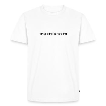 Tapachula, Mexique - T-shirt Premium bio Homme - blanc - Devant - Nico (187cm)