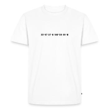 Los Mochis, Mexico - Men's Premium Organic T-Shirt - white - Front - Nico (187cm)