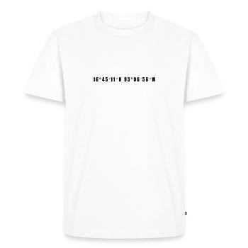 Tuxtla Gutiérrez Mexique - T-shirt Premium bio Homme - blanc - Devant - Nico (187cm)