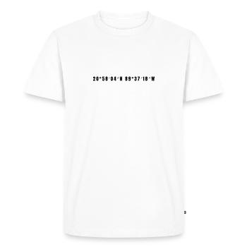 Mérida, Mexico - Men's Premium Organic T-Shirt - white - Front - Nico (187cm)
