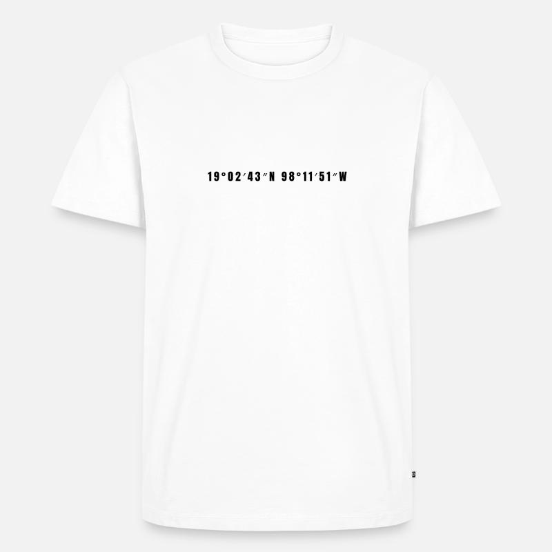 Puebla Mexiko - Männer Premium Bio T-Shirt - Weiß