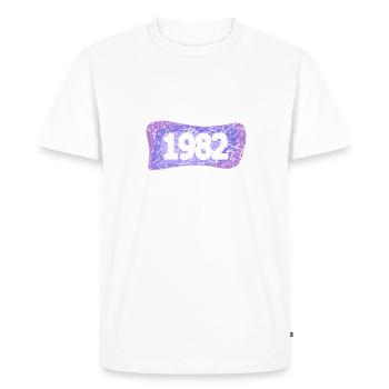 Etudiants 1982 - T-shirt Premium bio Homme - blanc - Devant - Nico (187cm)