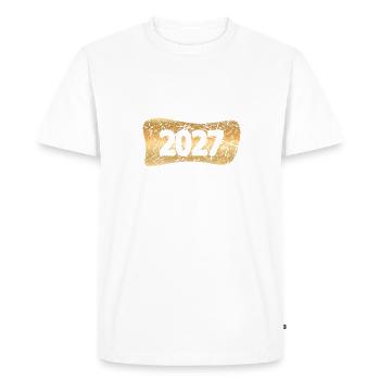 2027 - T-shirt Premium bio Homme - blanc - Devant - Nico (187cm)