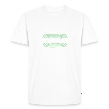 Travail Économiste d’entreprise - T-shirt Premium bio Homme - blanc - Devant - Nico (187cm)