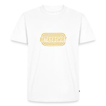 Business economist as work - Men's Premium Organic T-Shirt - white - Front - Nico (187cm)