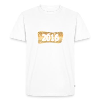 Gold Bars 2016 - Men's Premium Organic T-Shirt - white - Front - Nico (187cm)