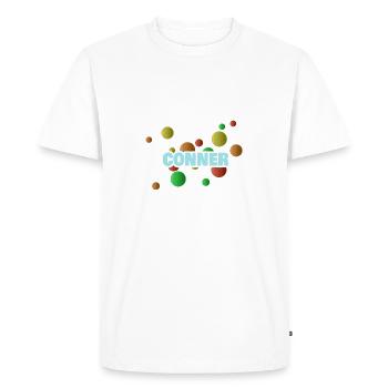 Conner - T-shirt Premium bio Homme - blanc - Devant - Nico (187cm)
