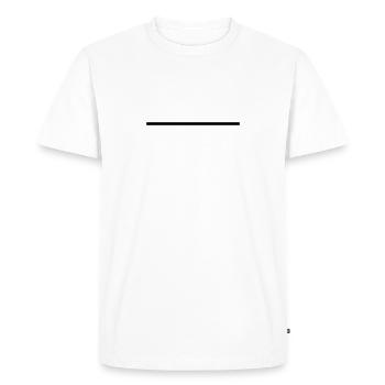 ligne - T-shirt Premium bio Homme - blanc - Devant - Nico (187cm)