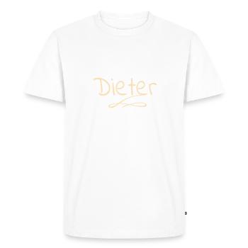Dieter - T-shirt Premium bio Homme - blanc - Devant - Nico (187cm)