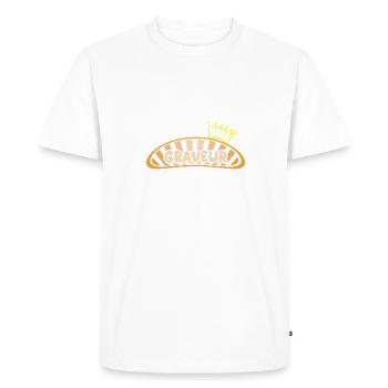 Gift for Engraver - Men's Premium Organic T-Shirt - white - Front - Nico (187cm)