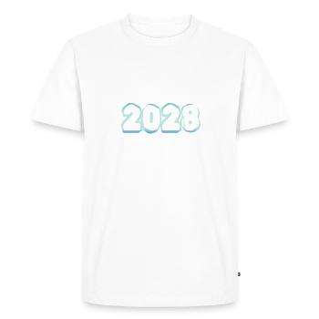 2028 - T-shirt Premium bio Homme - blanc - Devant - Nico (187cm)