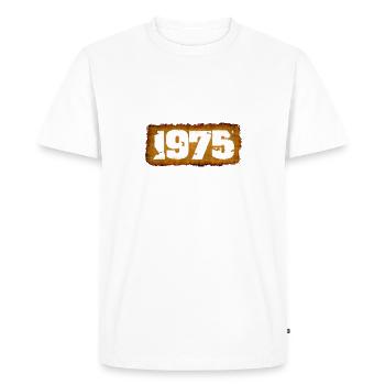 1975 - Men's Premium Organic T-Shirt - white - Front - Nico (187cm)