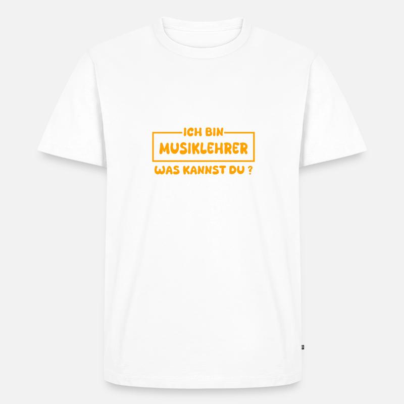 Musiklehrer als Beruf - Männer Premium Bio T-Shirt - undefined